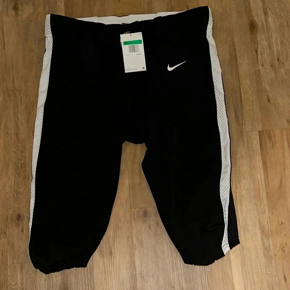 NIKE MENS PRO VAPOR FOOTBALL SHORTS SIZE XL in CASUAL BLACK/WHITE - Picture 8 of 8